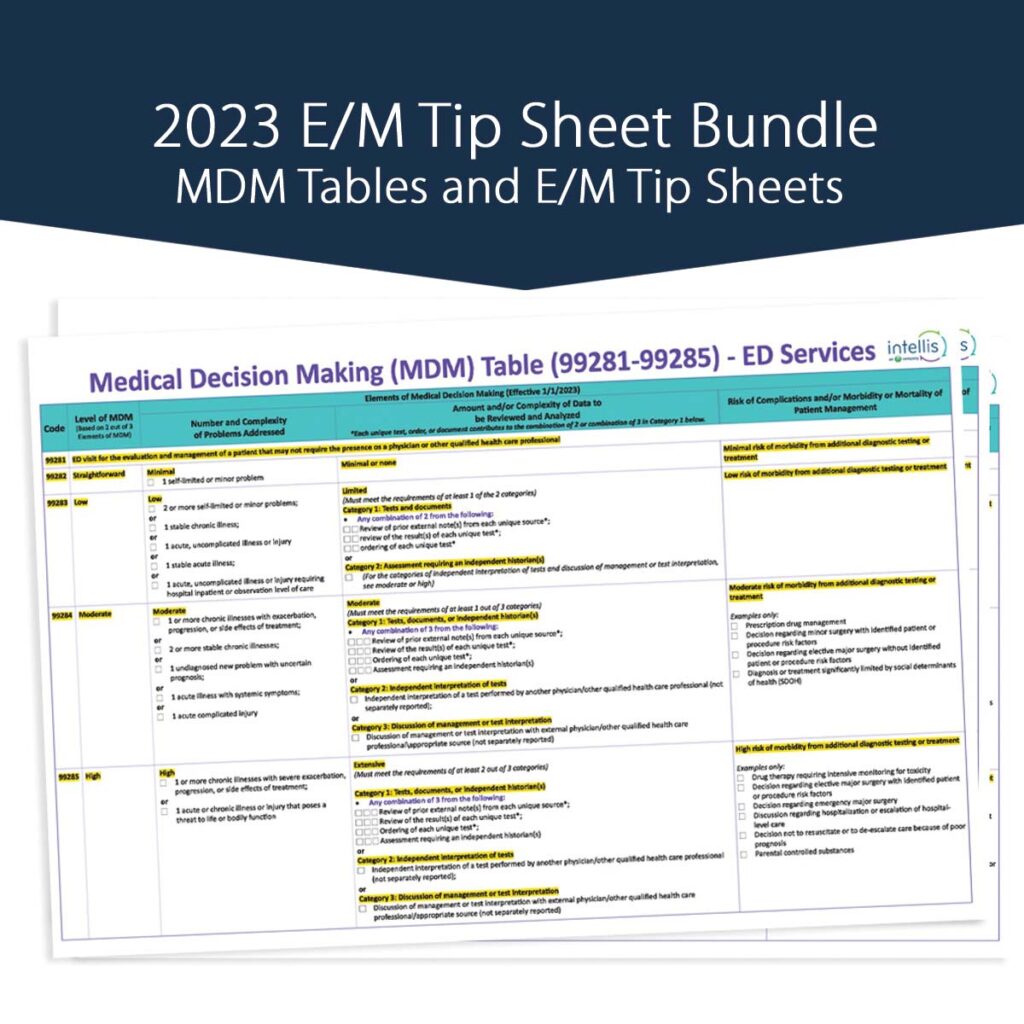 2024 E/M Tip Sheet Bundle Single User